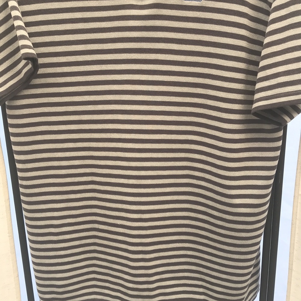 Collared men shirt size L gray & dark gray striped by Katin the pure line - Picture 3 of 10